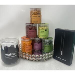 Wakse Botanicals At Home Wax Kit For Face & Body 6 Pack Collection NWT MSRP $135